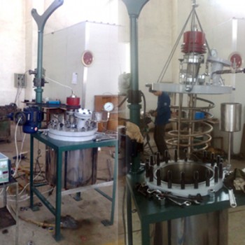 帶起吊蓋裝置的中試用高壓釜